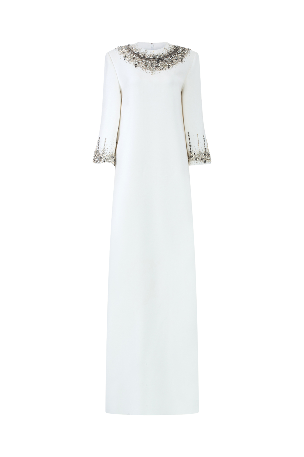 Middle Sleeve Stone Embellished Dress